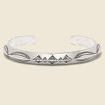 Geo Triangle Stamp Cuff VII - Sterling Silver - LHN Jewelry - STAG Provisions - Accessories - Cuffs