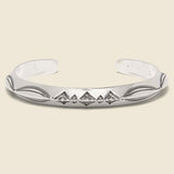Geo Triangle Stamp Cuff VII - Sterling Silver - LHN Jewelry - STAG Provisions - Accessories - Cuffs