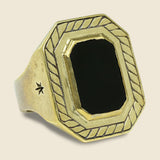 40 Knots Ring - Brass/Onyx - LHN Jewelry - STAG Provisions - Accessories - Rings
