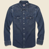 Barstow Western Denim Shirt - Shadow Tint - Levis Premium - STAG Provisions - Tops - L/S Woven - Solid