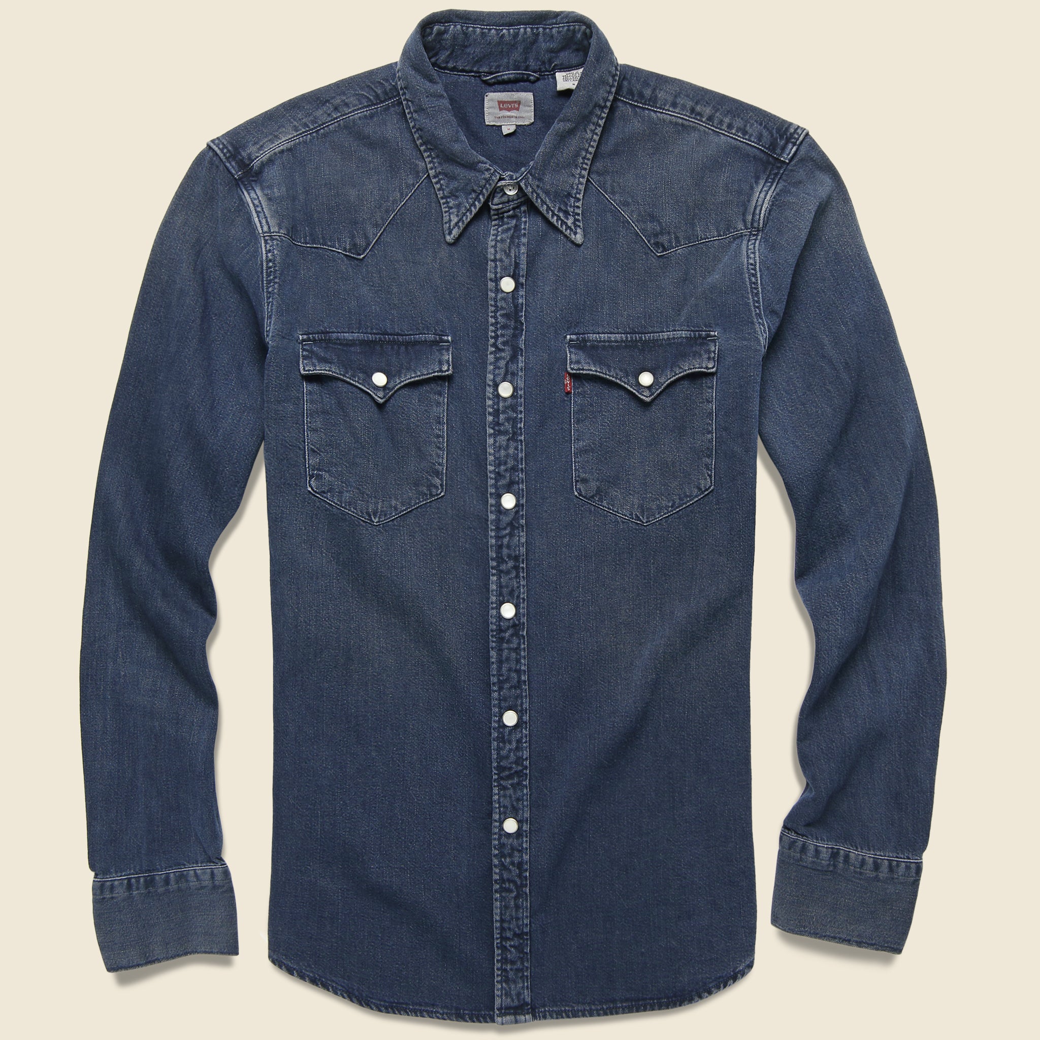 Barstow Western Denim Shirt - Shadow Tint - Levis Premium - STAG Provisions - Tops - L/S Woven - Solid