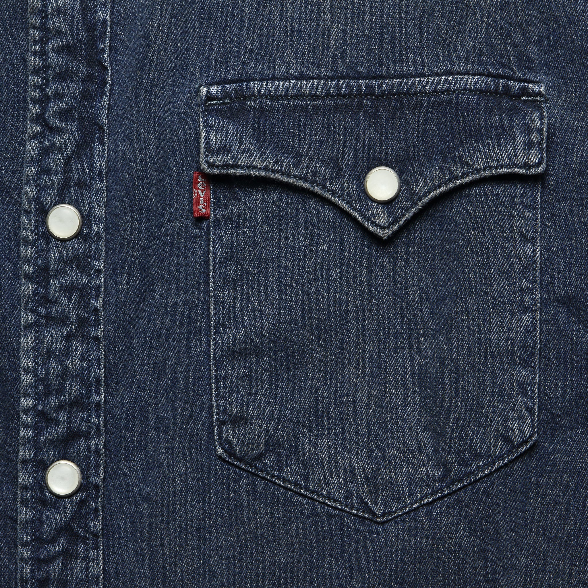 Barstow Western Denim Shirt - Shadow Tint - Levis Premium - STAG Provisions - Tops - L/S Woven - Solid