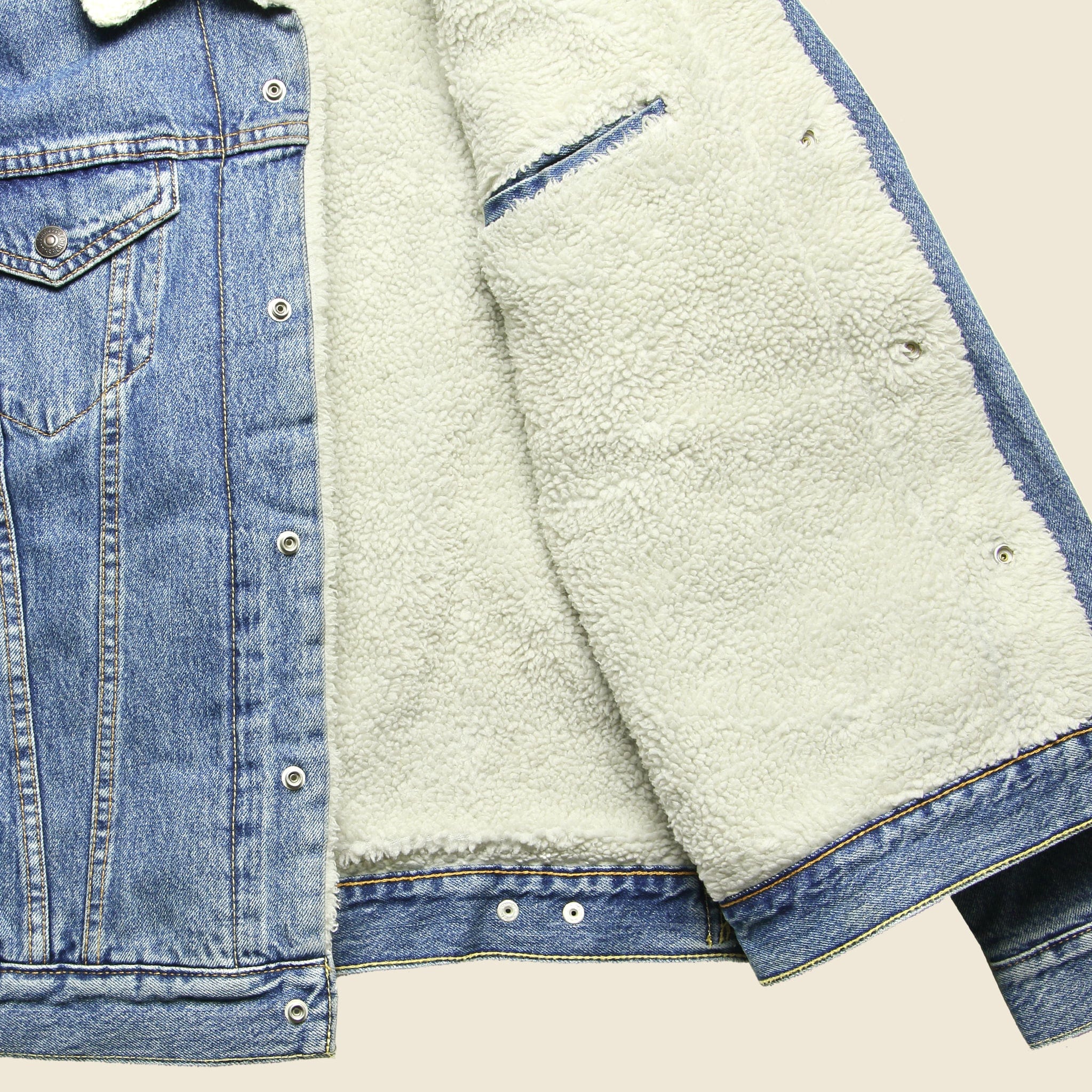 Type III Sherpa Trucker Jacket - Glass Beach - Levis Premium - STAG Provisions - Outerwear - Coat / Jacket