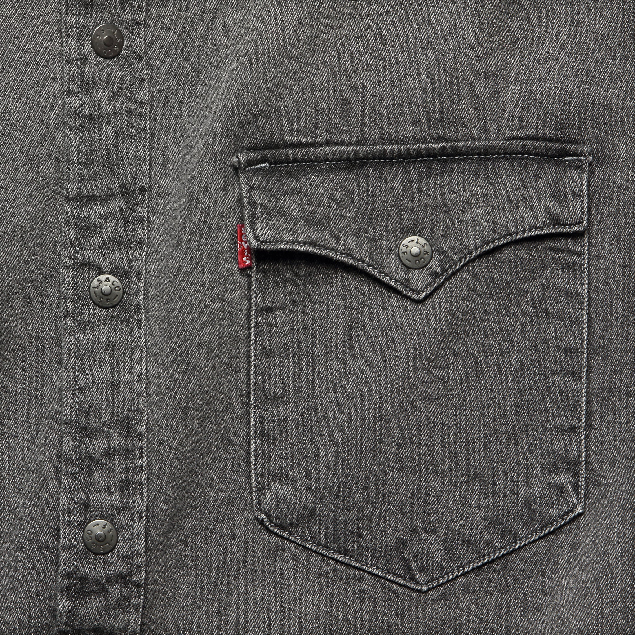 Barstow Western Denim Shirt - Black Worn In - Levis Premium - STAG Provisions - Tops - L/S Woven - Solid