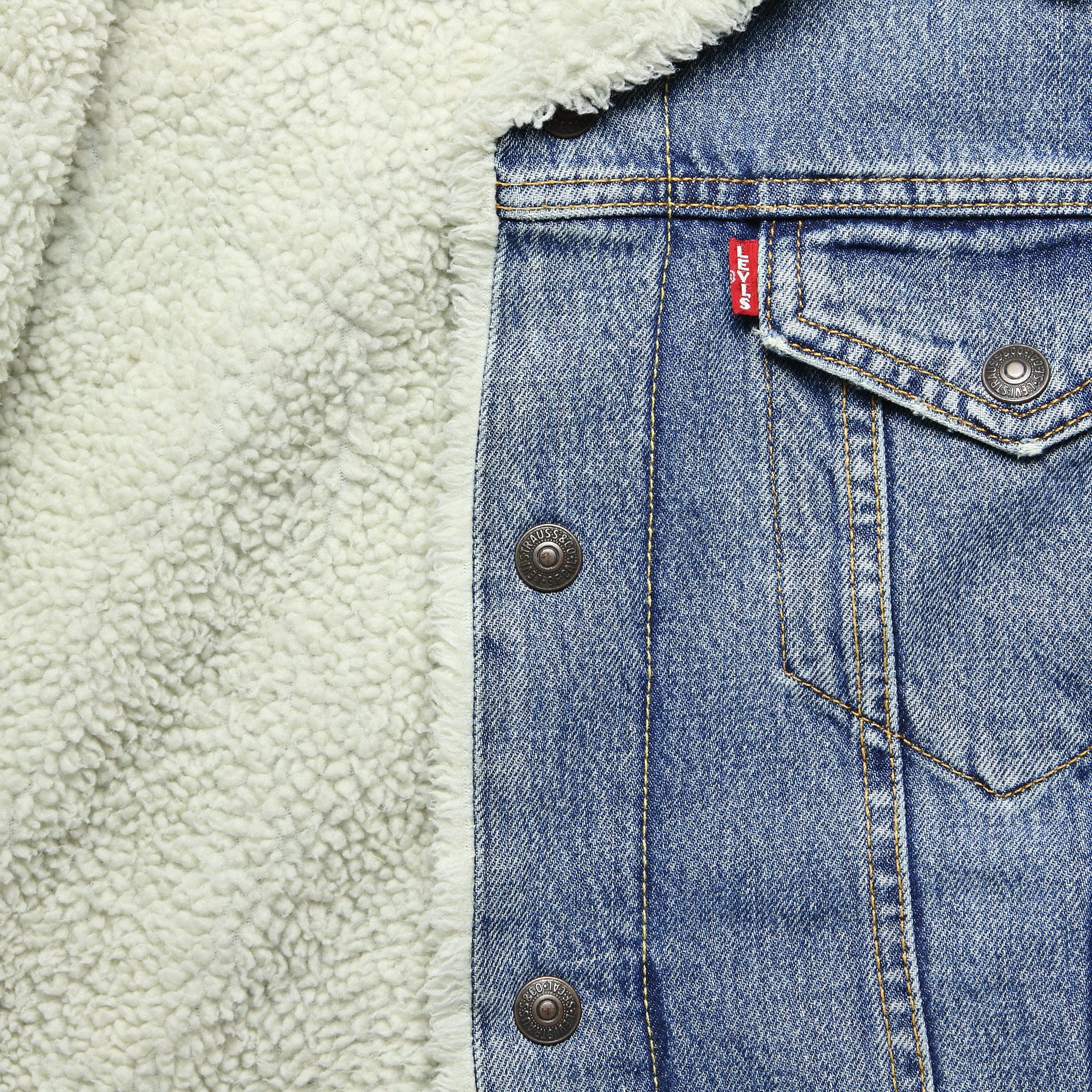 Type III Sherpa Trucker Jacket - Glass Beach - Levis Premium - STAG Provisions - Outerwear - Coat / Jacket