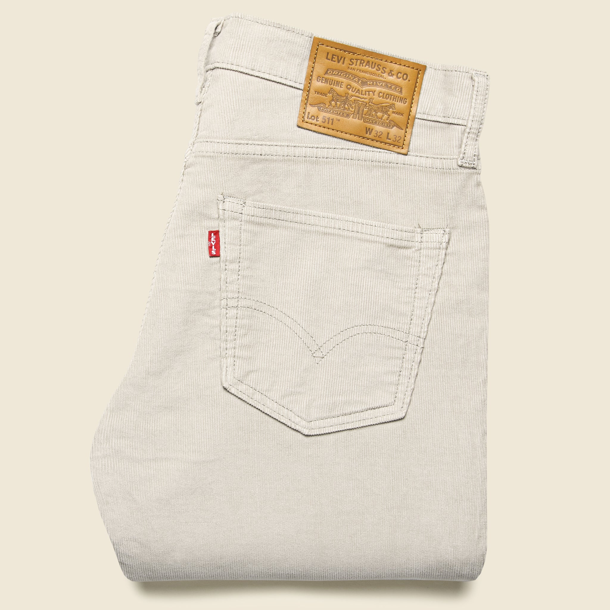 511 Slim Corduroy Pant - Nacreous Clouds - Levis Premium - STAG Provisions - Pants - Corduroy