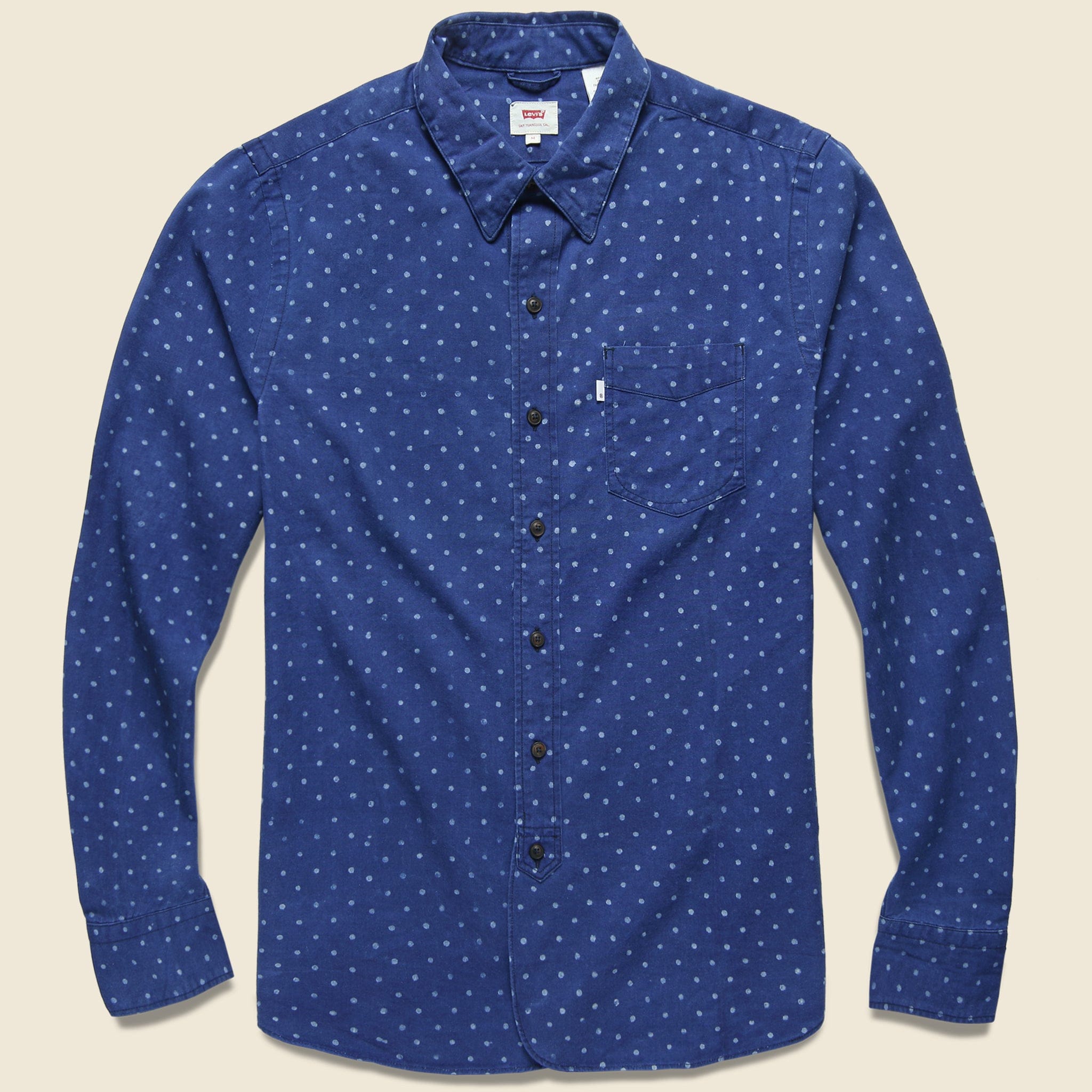 Selvedge Sunset Shirt - Indigo - Levis Premium - STAG Provisions - Tops - L/S Woven - Other Pattern