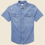 Barstow Western Shirt - Light Denim - Levis Premium - STAG Provisions - Tops - S/S Woven - Solid