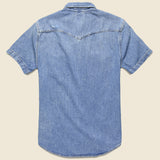Barstow Western Shirt - Light Denim - Levis Premium - STAG Provisions - Tops - S/S Woven - Solid