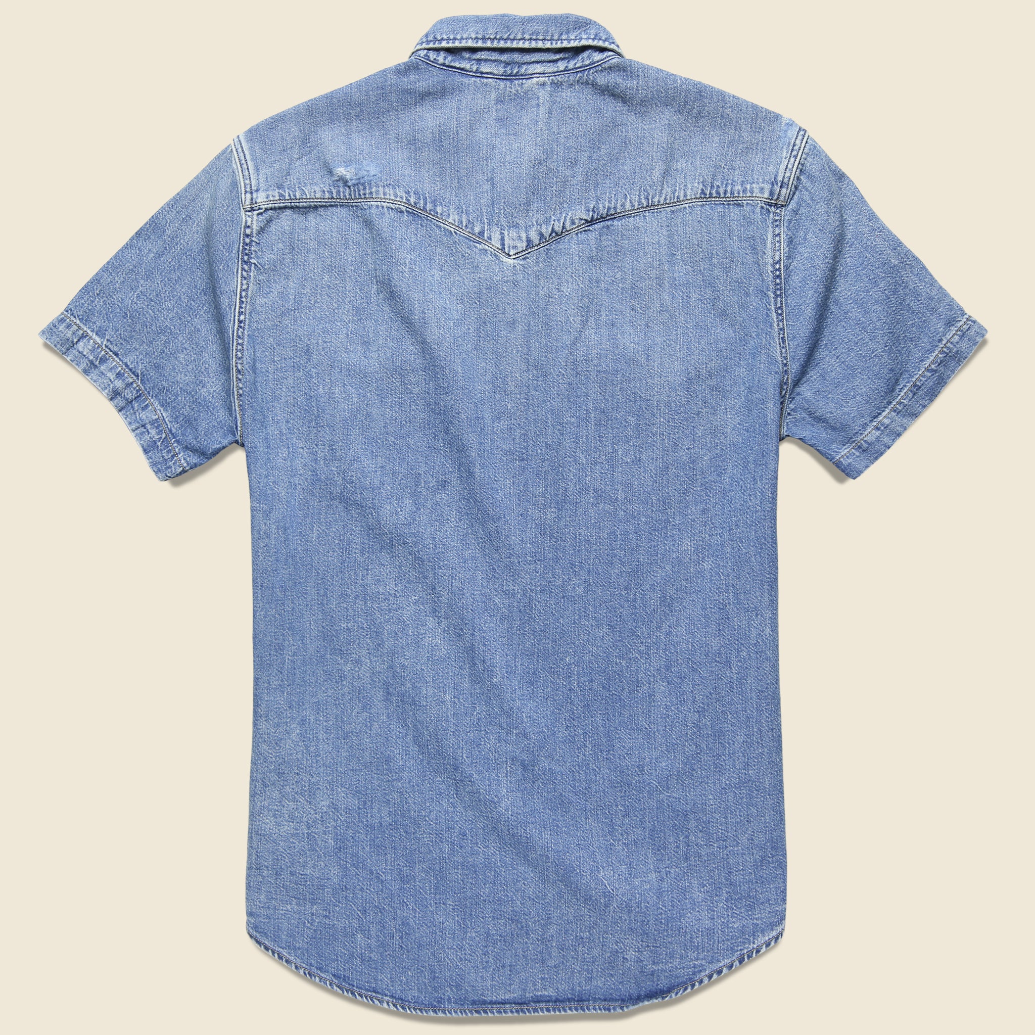 Barstow Western Shirt - Light Denim - Levis Premium - STAG Provisions - Tops - S/S Woven - Solid