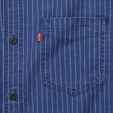Sunset One-Pocket Slim Shirt - Indigo Stripe - Levis Premium - STAG Provisions - Tops - L/S Woven - Stripe