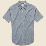 Sunset One-Pocket Shirt - Dress Blues - Levis Premium - STAG Provisions - Tops - S/S Woven - Solid