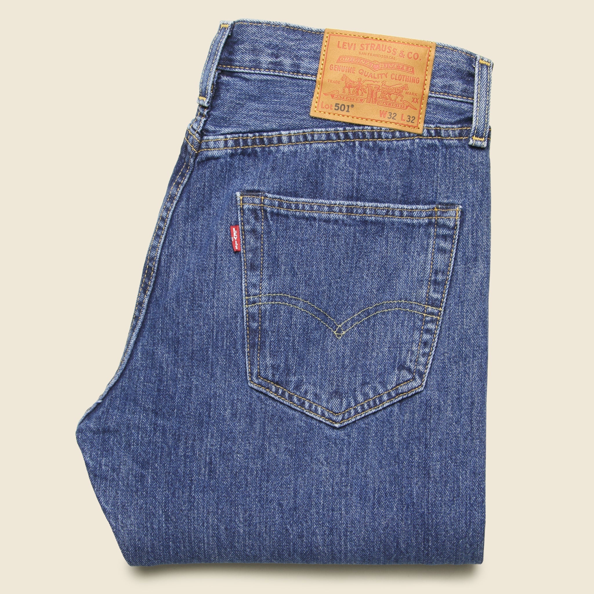 501 Jean - Stonewash - Levis Premium - STAG Provisions - Pants - Denim