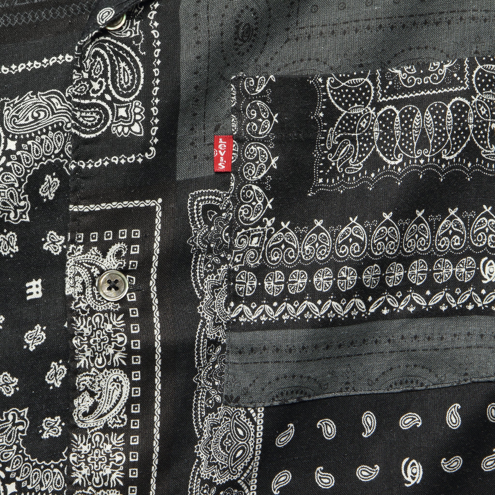 Cubano Shirt - Multi-bandana Black - Levis Premium - STAG Provisions - Tops - S/S Woven - Other Pattern