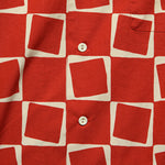 1950s Atomic Square Print Shirt - Red - Levis Vintage Clothing - STAG Provisions - Tops - S/S Woven - Other Pattern
