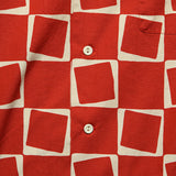 1950s Atomic Square Print Shirt - Red - Levis Vintage Clothing - STAG Provisions - Tops - S/S Woven - Other Pattern