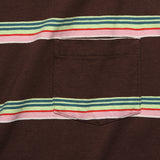 1960s Casual Stripe Tee - Brown - Levis Vintage Clothing - STAG Provisions - Tops - S/S Tee