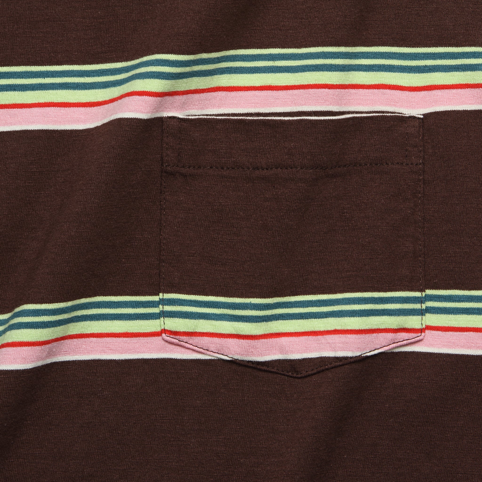 1960s Casual Stripe Tee - Brown - Levis Vintage Clothing - STAG Provisions - Tops - S/S Tee