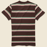 1960s Casual Stripe Tee - Brown - Levis Vintage Clothing - STAG Provisions - Tops - S/S Tee