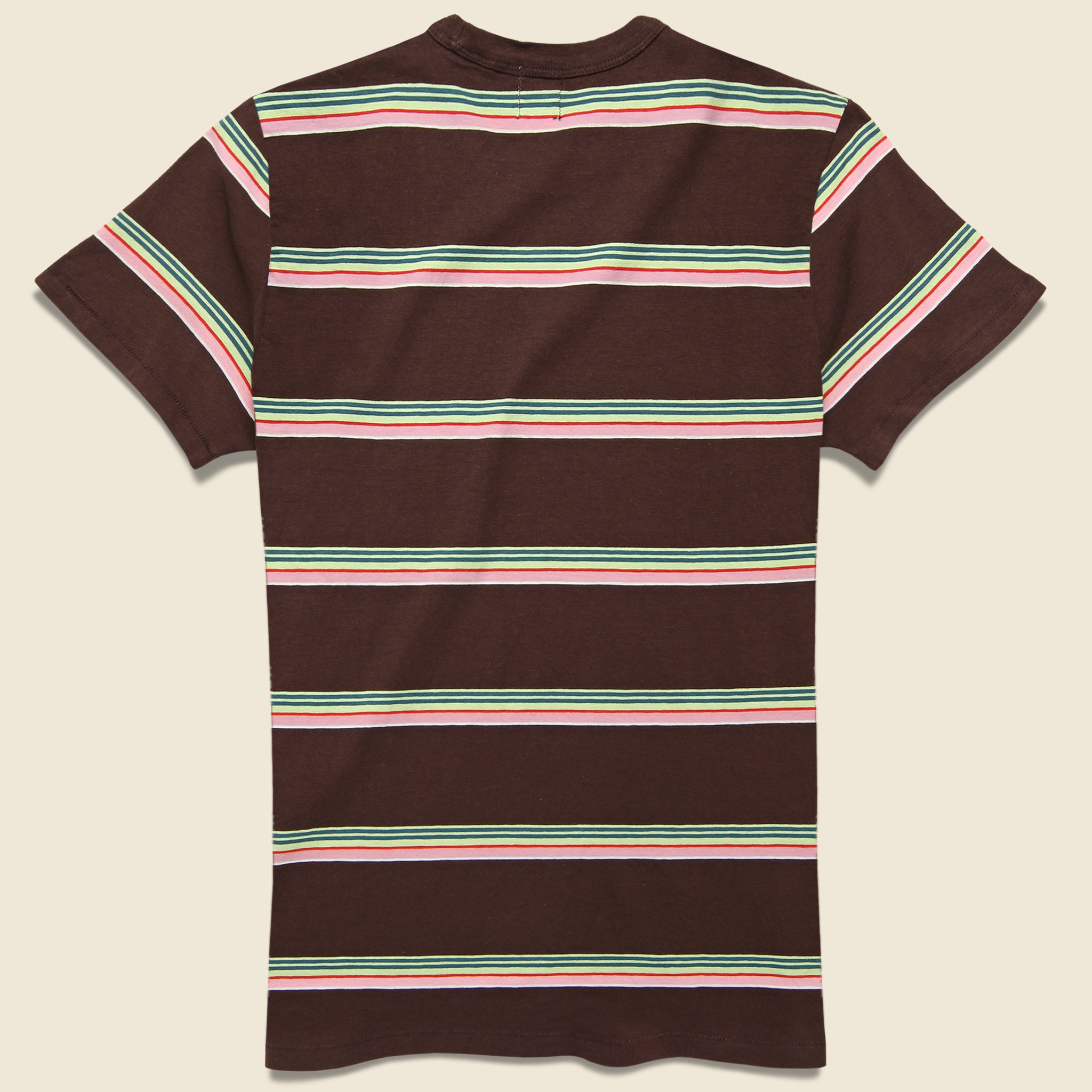 1960s Casual Stripe Tee - Brown - Levis Vintage Clothing - STAG Provisions - Tops - S/S Tee