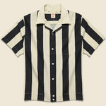 Soapbox Flag Shirt - Black/White - Levis Vintage Clothing - STAG Provisions - Tops - S/S Woven - Stripe