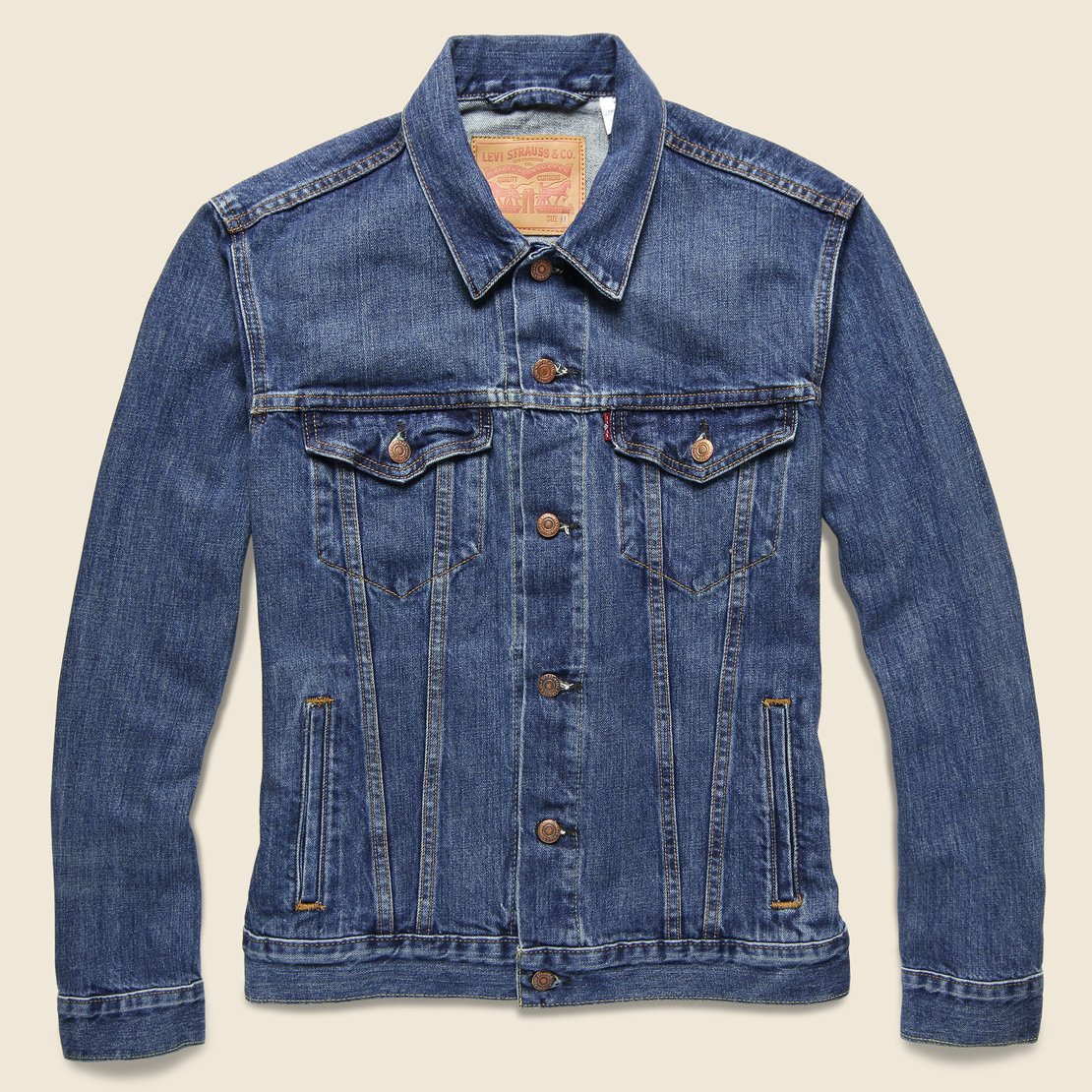 
                          Levi's Denim Trucker - Lucky as Fuck - Size Large - Fort Lonesome - STAG Provisions - Outerwear - Coat / Jacket
                        