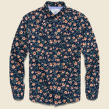 Brushed Cotton Shirt - Navy Rose - Modern Liberation - STAG Provisions - Tops - L/S Woven - Floral