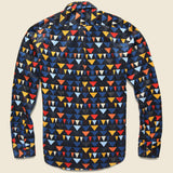 Color Triangle Cord Shirt - Black - Modern Liberation - STAG Provisions - Tops - L/S Woven - Other Pattern