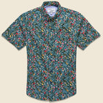 Flower Garden Print Shirt - Hunter - Modern Liberation - STAG Provisions - Tops - S/S Woven - Floral