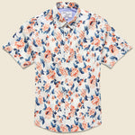 Rose Print Shirt - White - Modern Liberation - STAG Provisions - Tops - S/S Woven - Floral