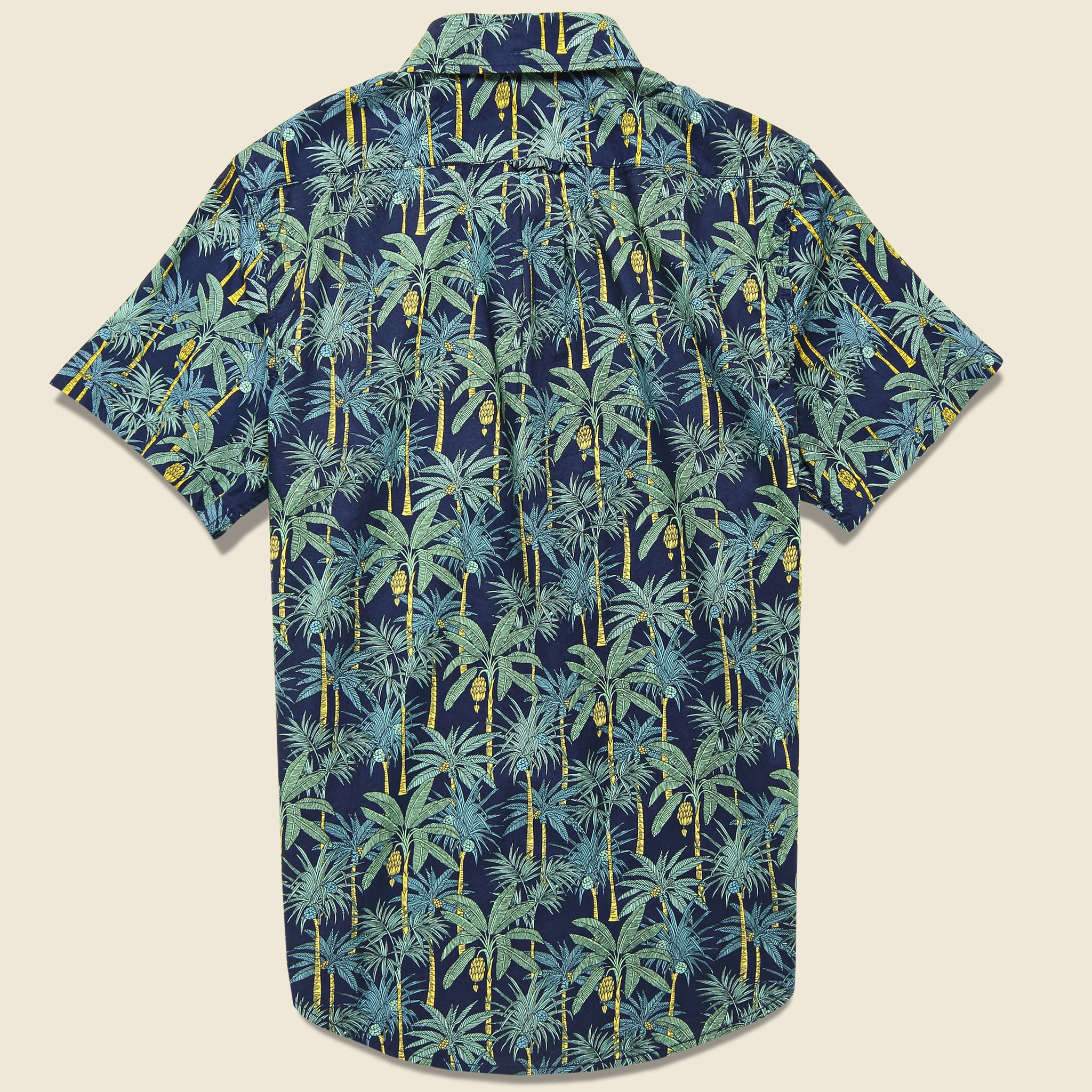 Palm Tree Shirt - Navy - Modern Liberation - STAG Provisions - Tops - S/S Woven - Floral