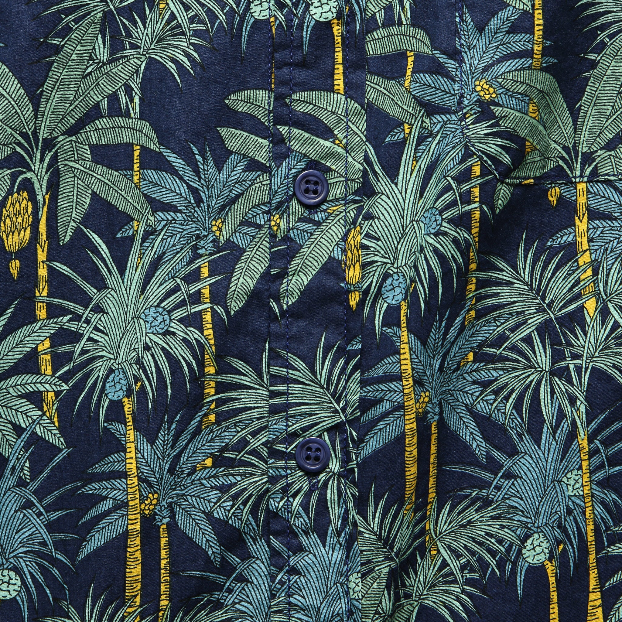 Palm Tree Shirt - Navy - Modern Liberation - STAG Provisions - Tops - S/S Woven - Floral