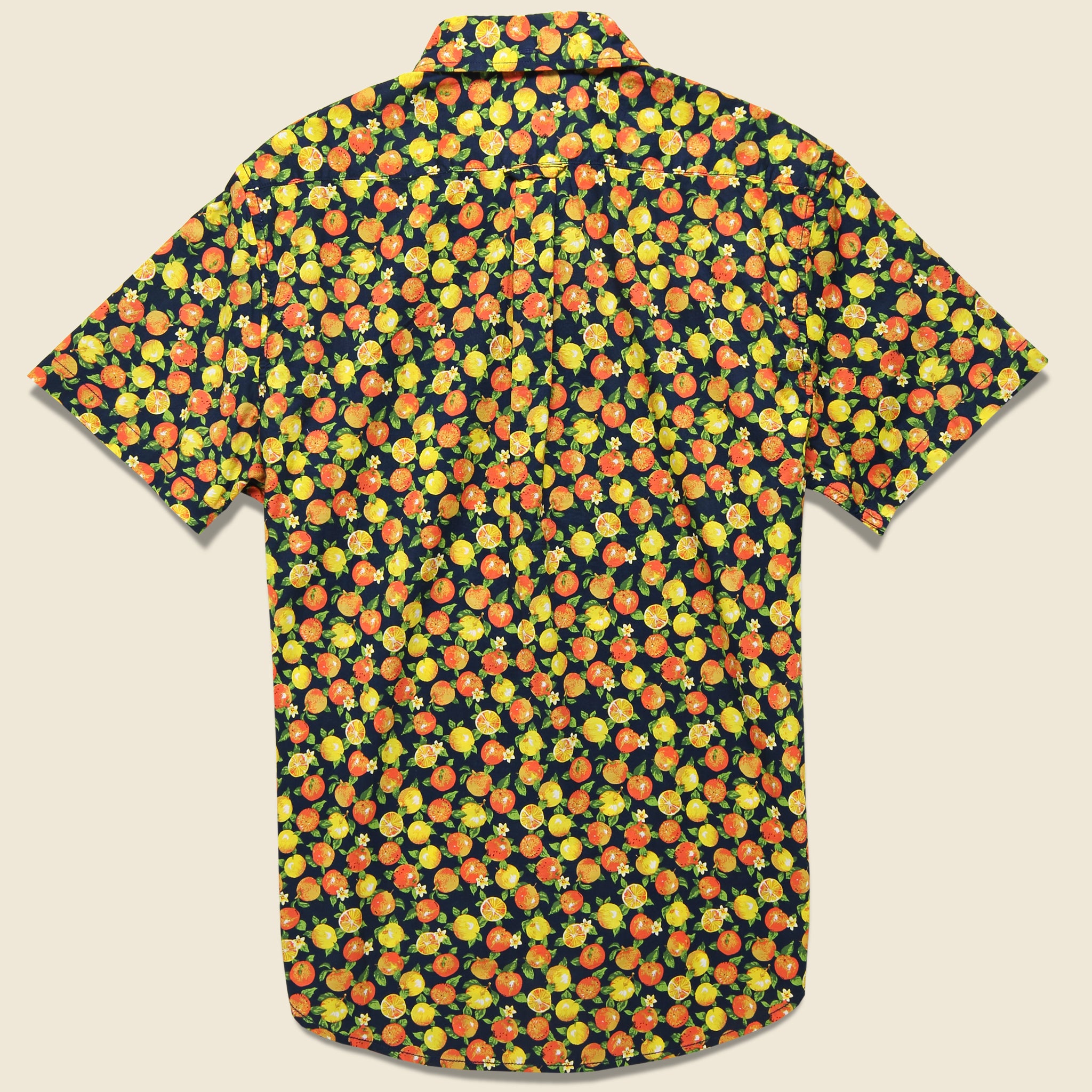 Orange Shirt - Navy - Modern Liberation - STAG Provisions - Tops - S/S Woven - Other Pattern