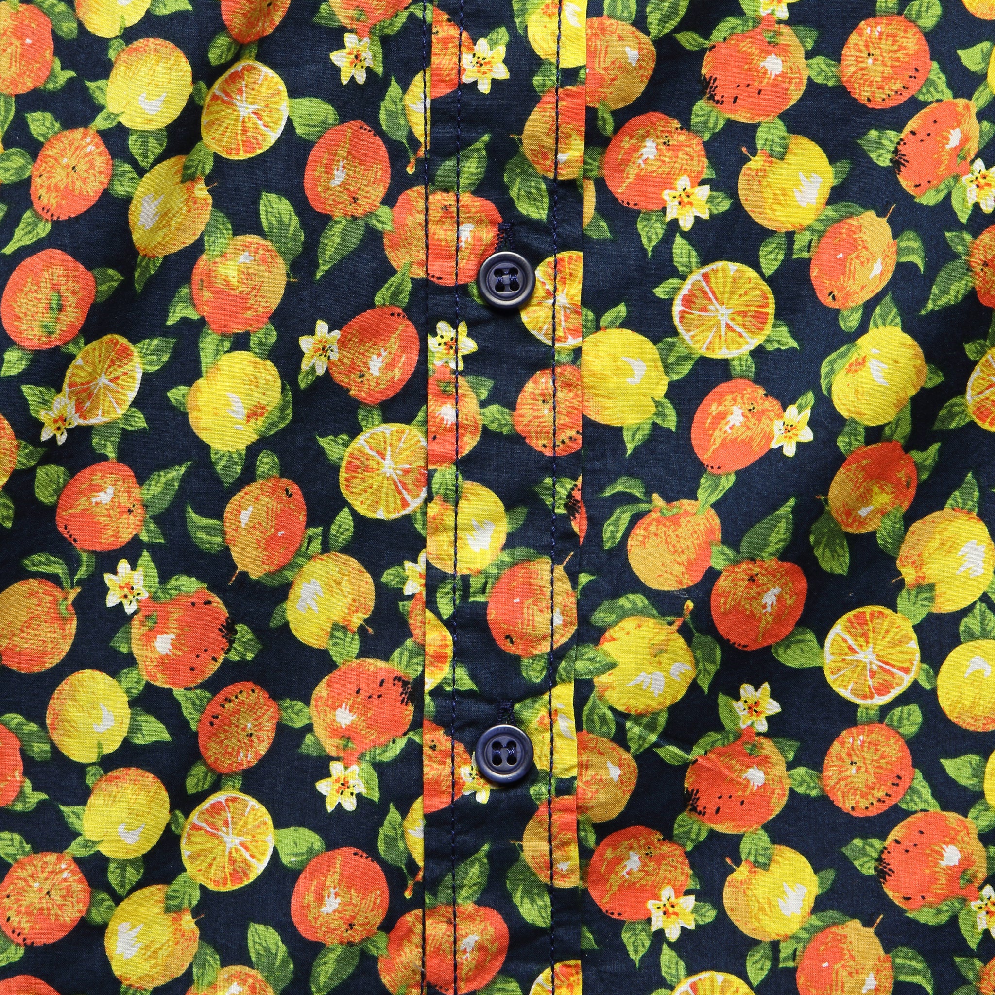 Orange Shirt - Navy - Modern Liberation - STAG Provisions - Tops - S/S Woven - Other Pattern