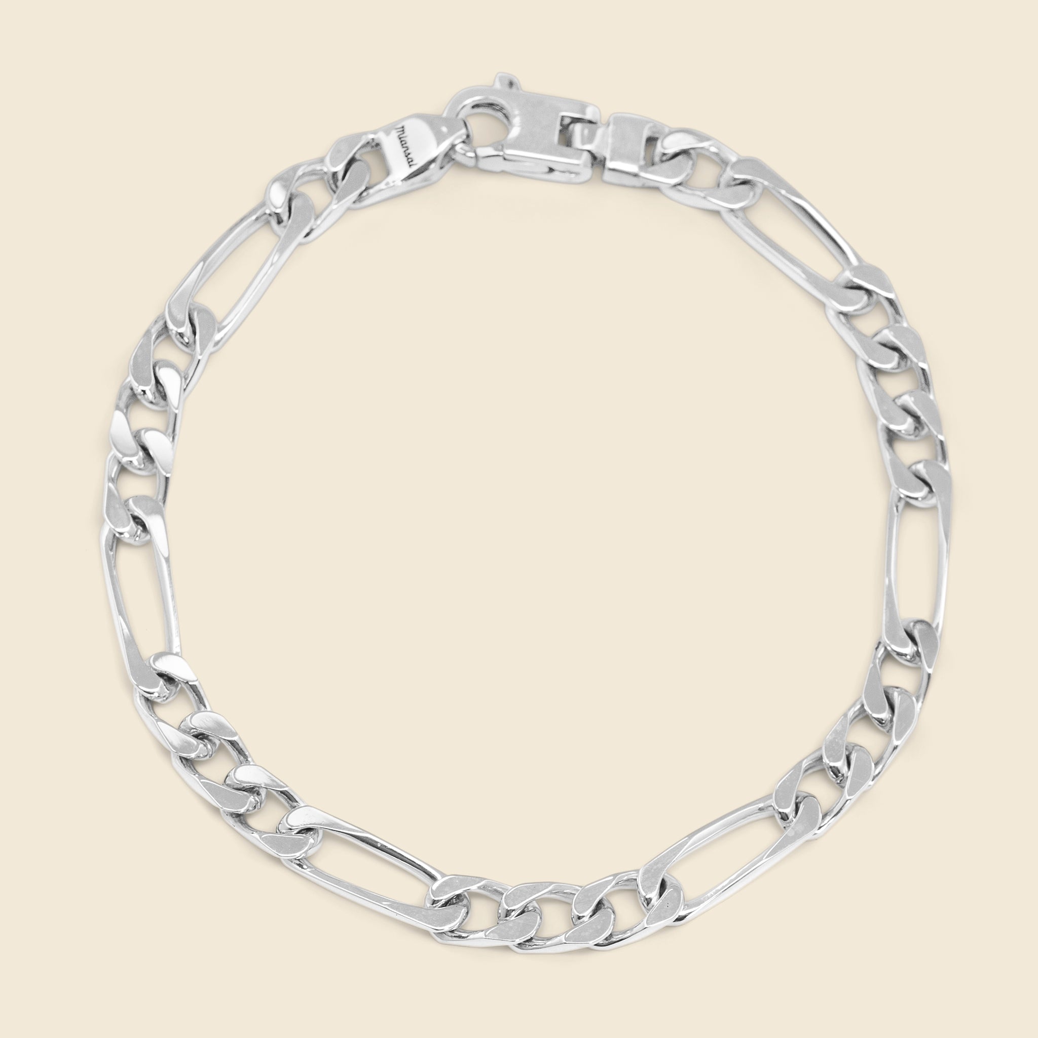 5mm Figaro Chain Bracelet - Sterling Silver - Miansai - STAG Provisions - Accessories - Cuffs