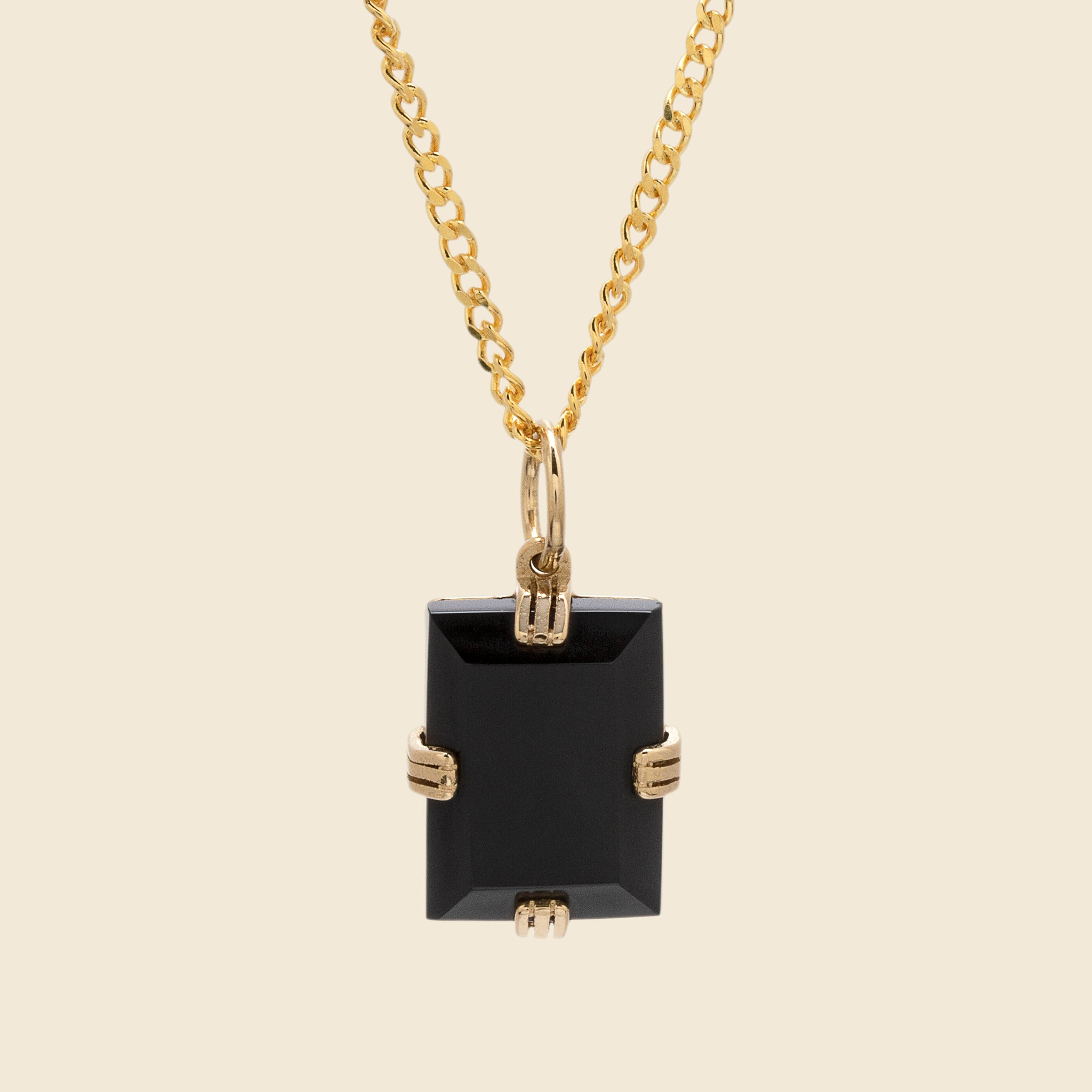 Lennox Onyx Necklace - Black/Gold Vermeil - Miansai - STAG Provisions - Accessories - Necklaces
