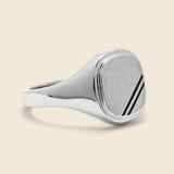 Square Step Ring - Black Enamel/Sterling Silver - Miansai - STAG Provisions - Accessories - Rings