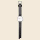 M24 Japanese Watch 39mm - Silver/White/Black Leather - Miansai - STAG Provisions - Accessories - Watches
