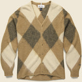 Aberdeen Kurtigan Sweater - Beige Argyle - Manastash - STAG Provisions - Tops - Sweater