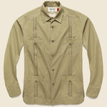 Vancloth Poplin Guayabera Shirt - Khaki - Monitaly - STAG Provisions - Tops - L/S Woven - Solid