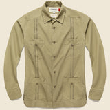 Vancloth Poplin Guayabera Shirt - Khaki - Monitaly - STAG Provisions - Tops - L/S Woven - Solid