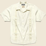Canul Manta Guayabera Shirt - Natural - Monitaly - STAG Provisions - Tops - S/S Woven - Solid