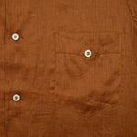 Linen Guayabera Shirt - Brown - Monitaly - STAG Provisions - Tops - S/S Woven - Solid