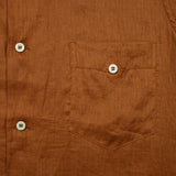 Linen Guayabera Shirt - Brown - Monitaly - STAG Provisions - Tops - S/S Woven - Solid