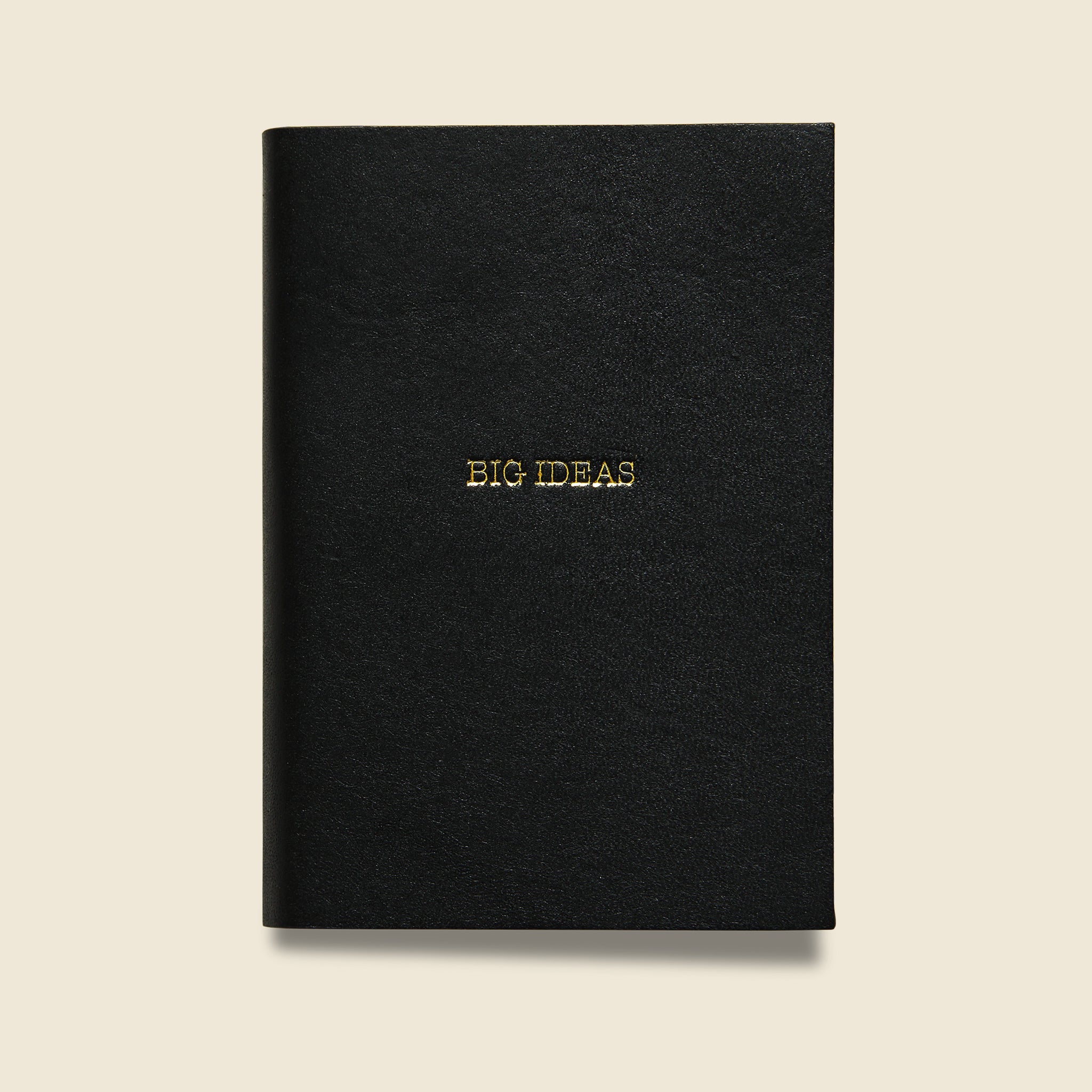 "BIG IDEAS" Leather Journal - Black - Paper Goods - STAG Provisions - Gift - Stationery