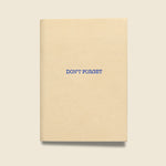 "DON'T FORGET" Leather Journal - Natural - Paper Goods - STAG Provisions - Gift - Stationery