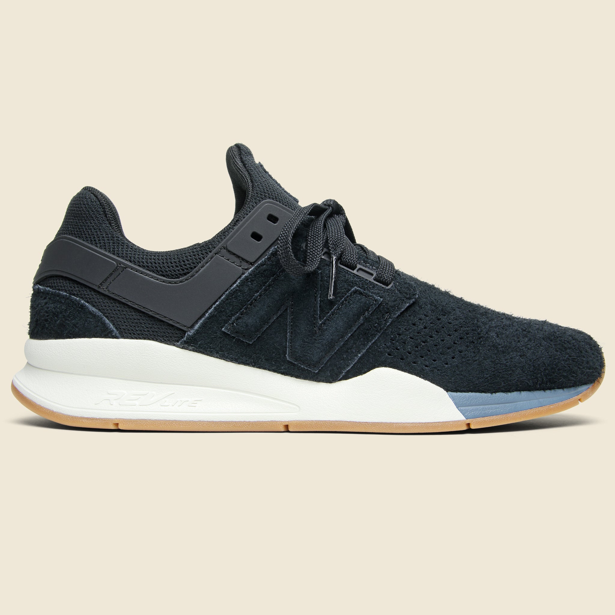 247 Suede Sneaker - Black - New Balance - STAG Provisions - Shoes - Athletic