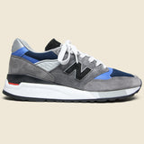 998 Sneaker - Grey/Blue - New Balance - STAG Provisions - Shoes - Athletic