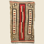 Navajo Rug - Red/Beige/Brown - Vintage - STAG Provisions - One & Done - Blankets & Textiles