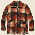 Reversible Plaid Jacket - Brown/Red/Mustard/Black - Vintage - STAG Provisions - One & Done - Apparel